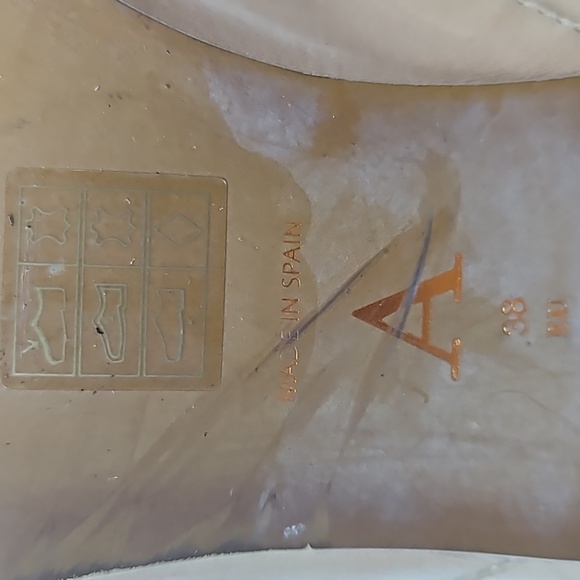 A Tan Leather Womens Boots Size 38 - Picture 7 of 8